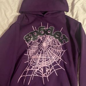 Sp5der Worldwide Purple Hoodie